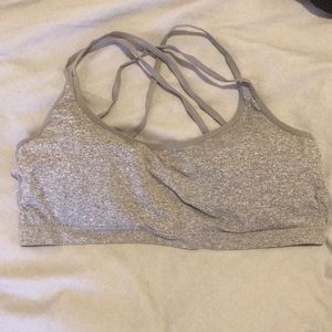Strappy sports bra